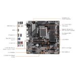 Gigabyte B760M DS3H DDR4 Motherboard