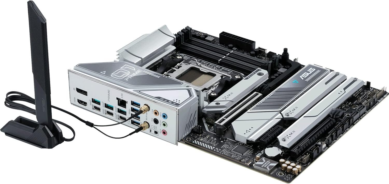 ASUS PRIME X670E-PRO WIFI AMD AM5 ATX Motherboard (DDR5, PCIe 5.0, Wi-Fi 6E) 2 ASUS X870 MAX GAMING WIFI7 W offers DDR5 - صورة 2