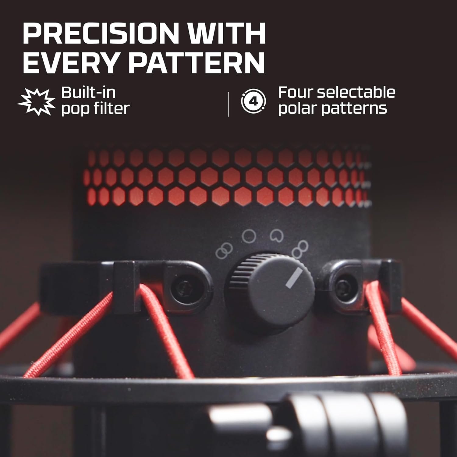 HyperX QuadCast - USB for PC, PS4, PS5 and Mac Microphone 3 HyperX QuadCast - صورة 3