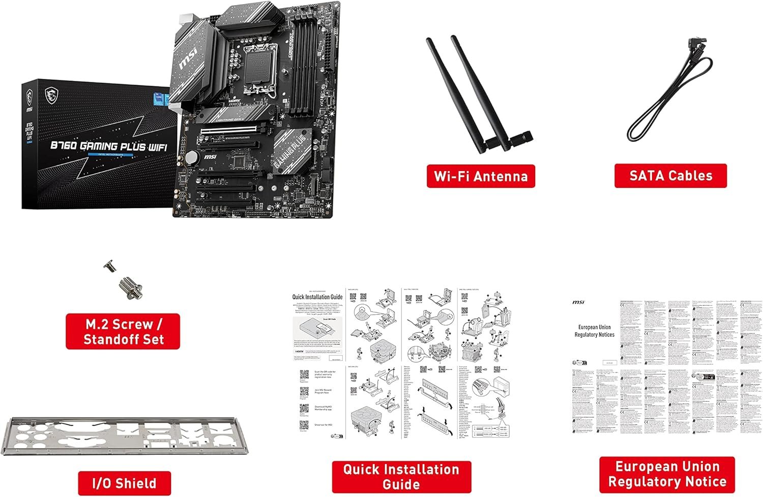 MSI B760 Gaming Plus WiFi Gaming Motherboard 4 MSI B760 Gaming Plus WiFi Gaming - صورة 4
