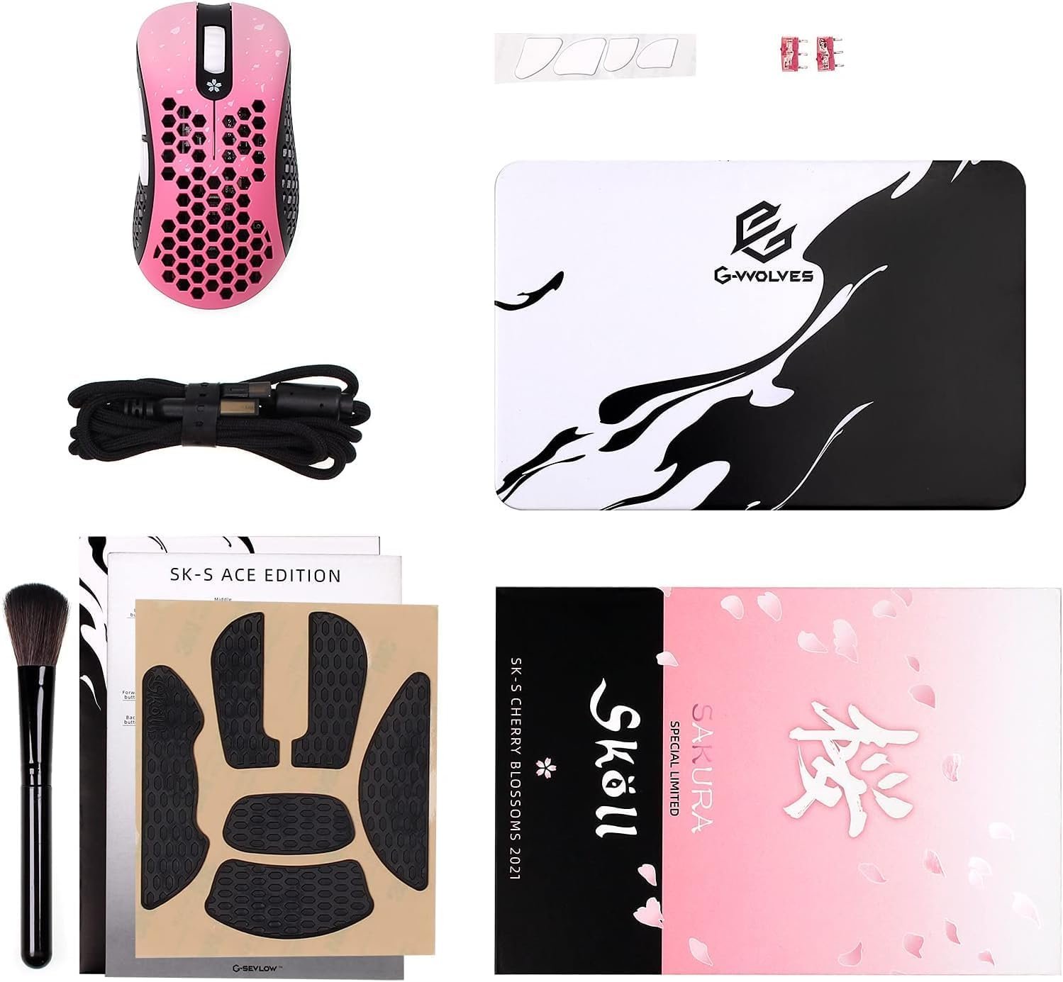 Skoll Mini SK-S Sakura 50g Ultralight Mouse 4 G-Wolves Skoll Mini SK-S Sakura 50g - صورة 4