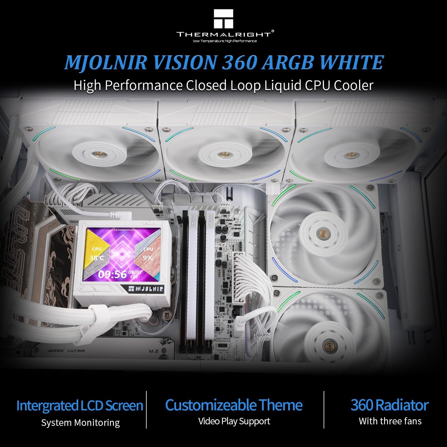 Thermalright Mjolnir Vision 360 ARGB White AIO 2 Thermalright Mjolnir Vision 360 ARGB - صورة 2