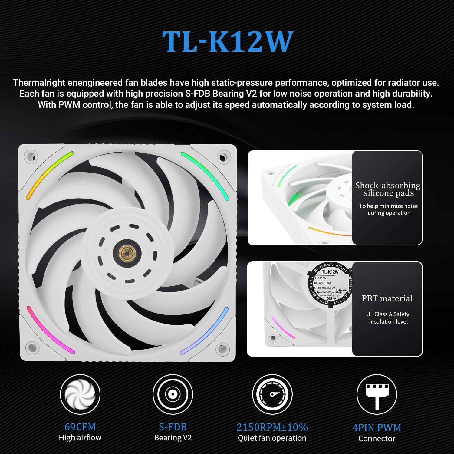 Thermalright Mjolnir Vision 360 ARGB White AIO 3 Thermalright Mjolnir Vision 360 ARGB - صورة 3
