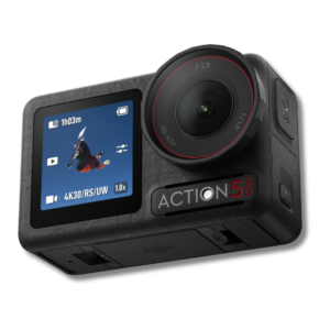 DJI Osmo Action 5 Pro Essential Combo, Waterproof Action Camera with 1/1.3" Sensor, 4K/120fps Video, Subject Tracking, Stabilization, Dual OLED Touchscreens, Action Camera 4K Ideal for Sports, Vlog