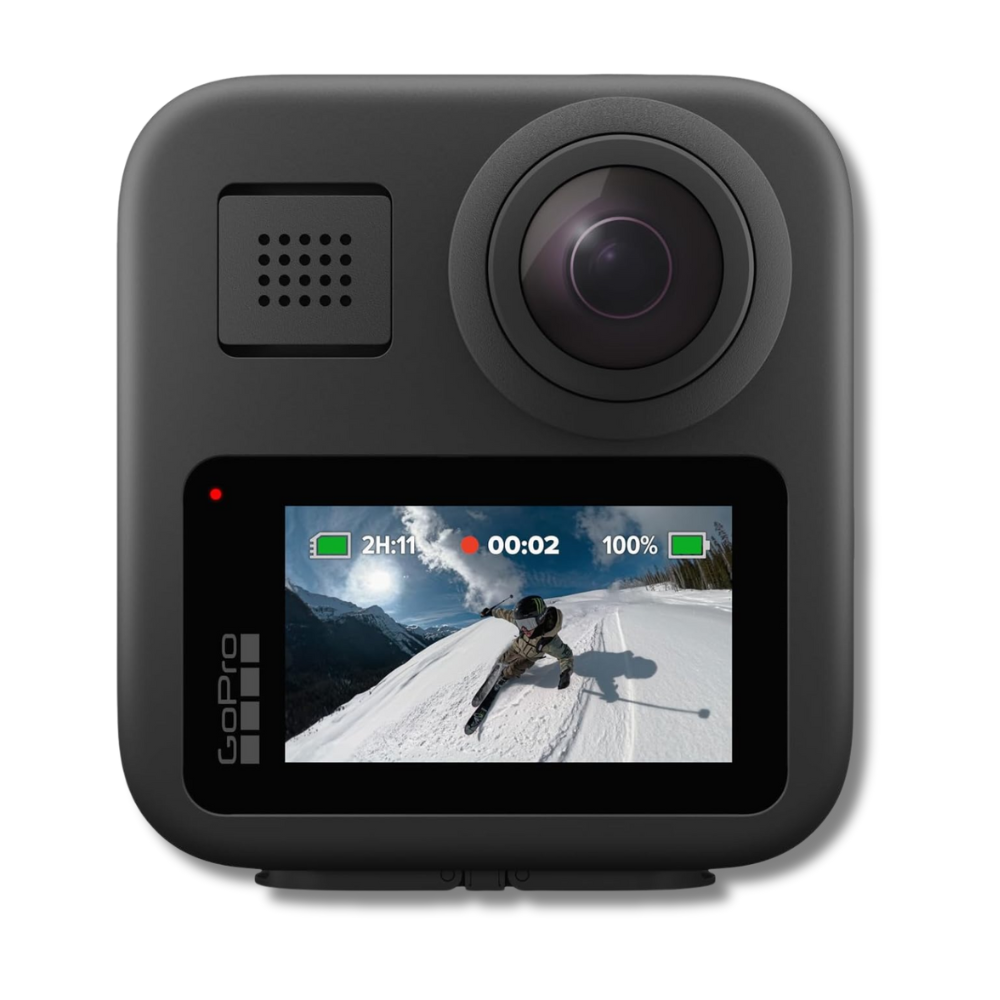 GoPro MAX — Waterproof 360 + Traditional Action Camera with Touch Screen Spherical 5.6K30 HD Video 16.6MP 360 Photos 1080p Live Streaming Stabilization