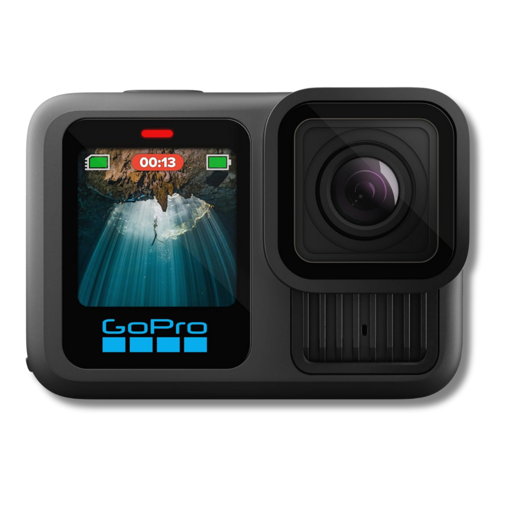 GoPro HERO13 Black – Waterproof Action Camera with 5.3K60 Video, 27MP Photo + Compatability with HB-Series Lenses