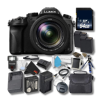 PANASONIC LUMIX DMC-FZ2500 4K Point and Shoot Camera w/20X Leica DC Vario-ELMARIT F2.8-4.5 Lens Bundle