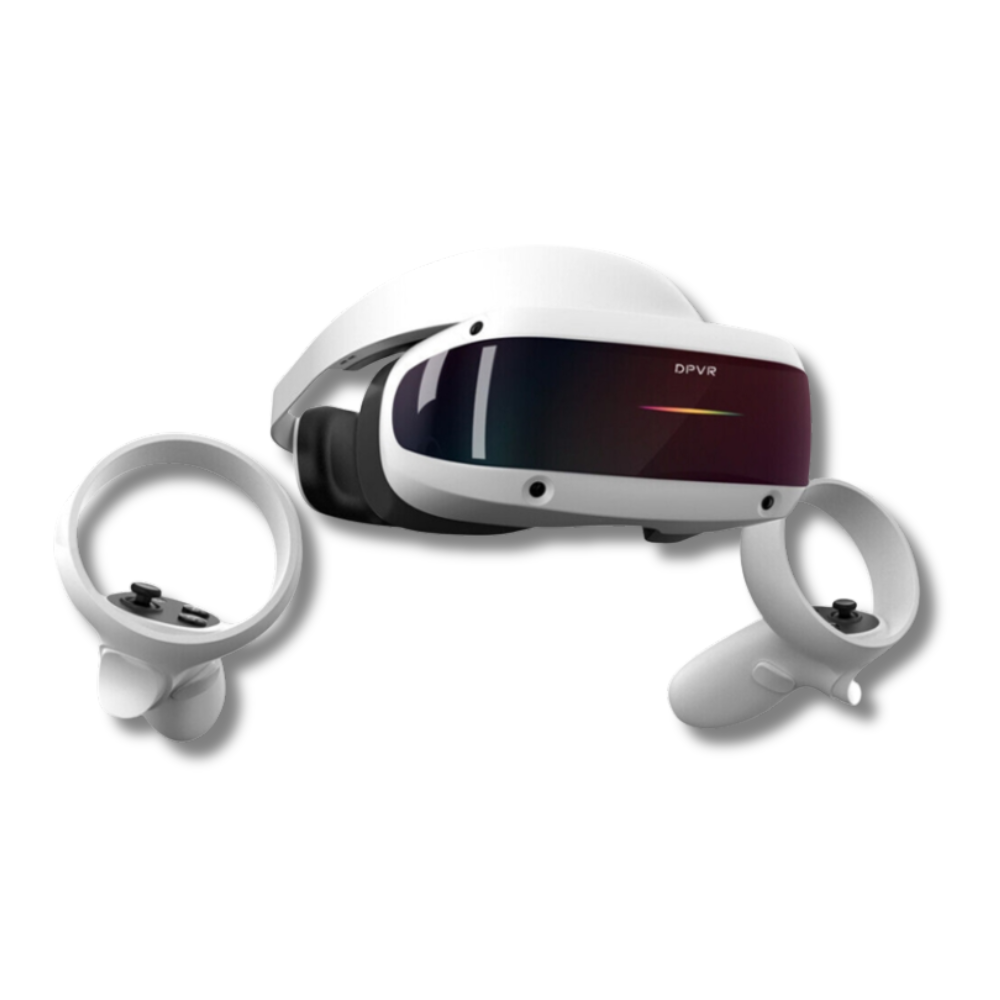DPVR E4 VR Headset – PCVR Virtual Reality Headset for PC Games with Controller, Compatible with SteamVR