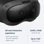 HTC VIVE Focus Vision VR Headset with Controllers, Consumer Edition, Bundle with Streaming Kit