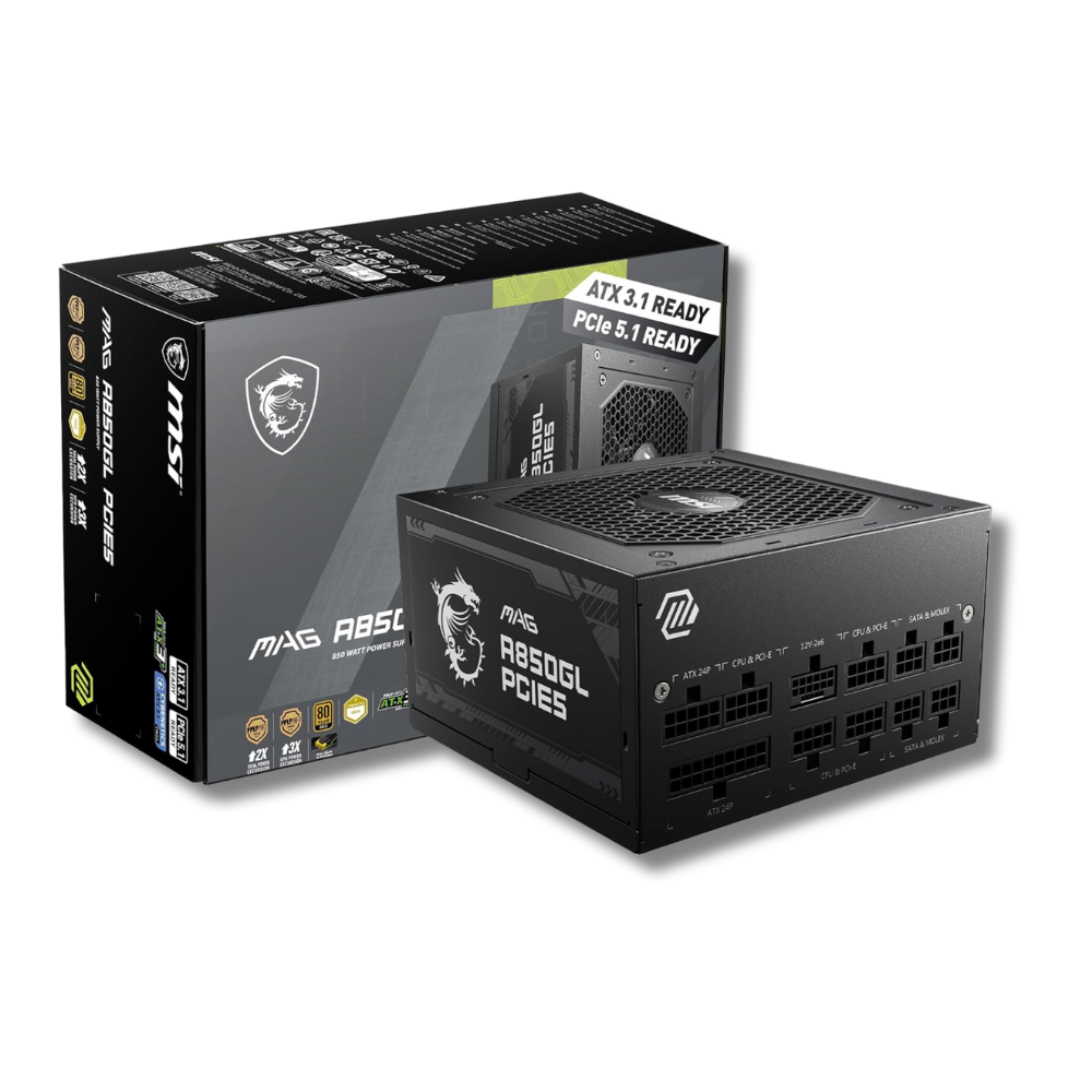 MSI MAG A850GL Fully Modular 80+ Gold Power Supply