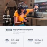 HTC VIVE Focus Vision VR Headset with Controllers, Consumer Edition, Bundle with Streaming Kit