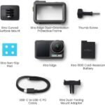 Xtra Edge Action Camera, 1/1.3″ Sensor & 4K Cinematic Video, Hyper Stabilization, Waterproof Camera to 52 Ft, 3-Hour Battery, Universal Quick Mount, Vlogging Camera for Adventure Photography