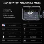 VILTROX DC-X3 Camera Monitor with Rig Cage, 6 Inch IPS Touchscreen Camera Field Monitor Kit 4K HDMI 3G-SDI in/Out 2000 nits with Sunshade Hood, 3D Lut, Waveform, Histogram & Vectorscope Tools