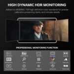 VILTROX DC-X3 Camera Monitor with Rig Cage, 6 Inch IPS Touchscreen Camera Field Monitor Kit 4K HDMI 3G-SDI in/Out 2000 nits with Sunshade Hood, 3D Lut, Waveform, Histogram & Vectorscope Tools