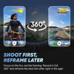 Insta360 X4 Standard Bundle – Waterproof 8K 360 Action Camera, 4K Wide-Angle Video, Invisible Selfie Stick Effect, Removable Lens Guards, 135 Min Battery Life, AI Editing, Stabilization