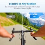 Xtra Edge Action Camera, 1/1.3″ Sensor & 4K Cinematic Video, Hyper Stabilization, Waterproof Camera to 52 Ft, 3-Hour Battery, Universal Quick Mount, Vlogging Camera for Adventure Photography