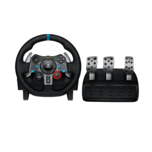 Logitech G29 Driving Force Racing Wheel and Floor Pedals, Real Force Feedback, Stainless Steel Paddle Shifters, Leather Steering Wheel Cover for PS5, PS4, PC, Mac - Black [Wassiljo] - Amman, Jordan