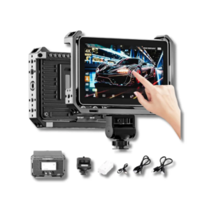 VILTROX DC-X3 Camera Monitor with Rig Cage, 6 Inch IPS Touchscreen Camera Field Monitor Kit 4K HDMI 3G-SDI in/Out 2000 nits with Sunshade Hood, 3D Lut, Waveform, Histogram & Vectorscope Tools [Wassiljo] - Amman, Jordan