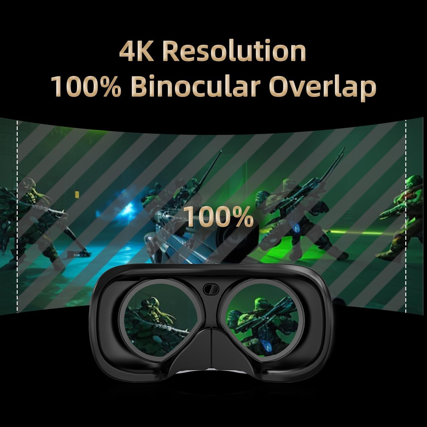 DPVR E4 VR Headset - PCVR Virtual Reality Headset with Controller, Compatible with SteamVR 3 DPVR E4 VR Headset - صورة 3