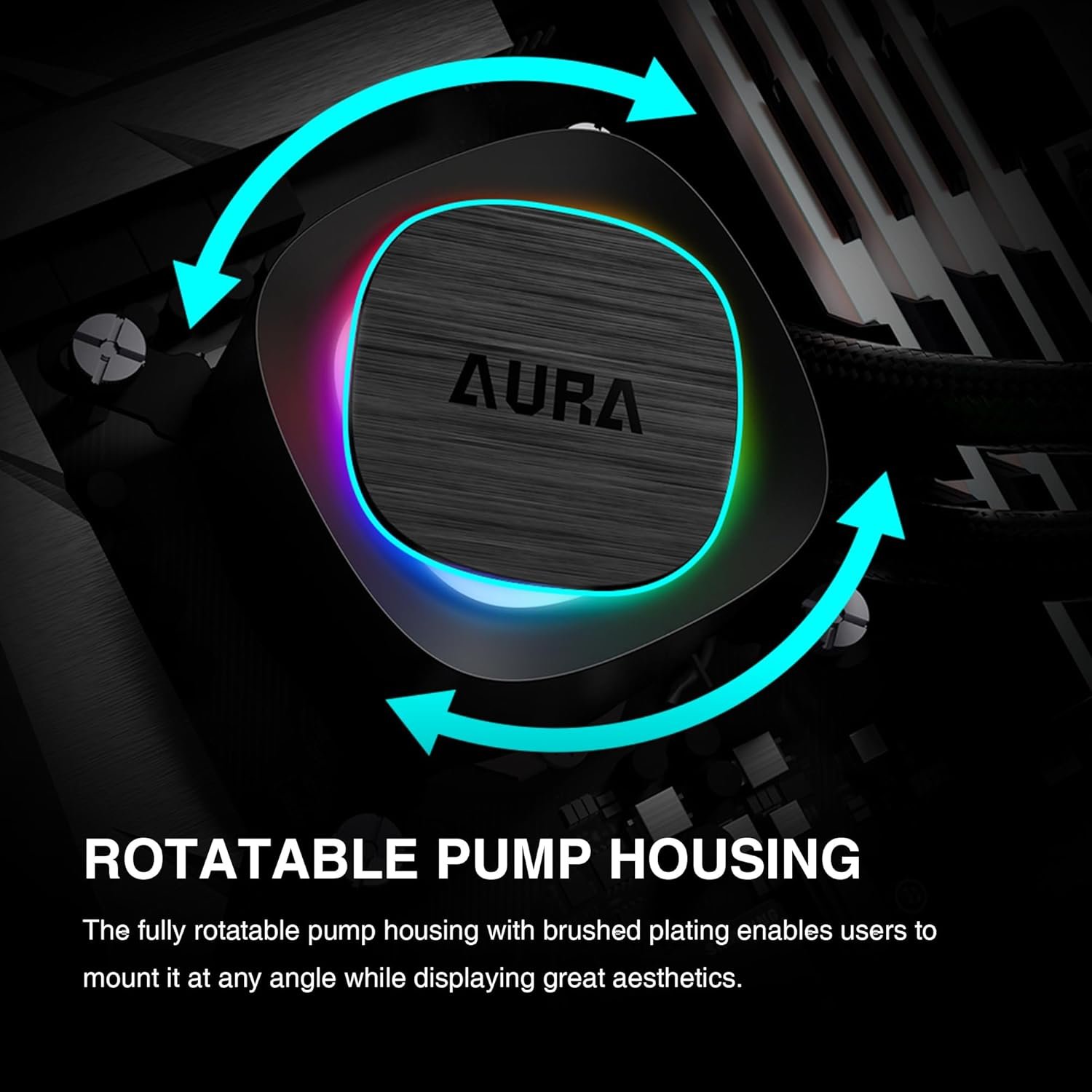 GAMDIAS AURA V2 ARGB 240mm AIO 2 GAMDIAS AURA V2 ARGB 240mm AIO - صورة 2