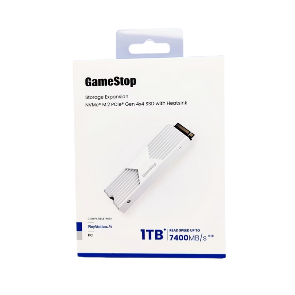 GameStop SSD 1TB – NVMe M.2 PCIe Gen 4×4 SSD with Heatsink – Read Speeds up to 7400MB/s
