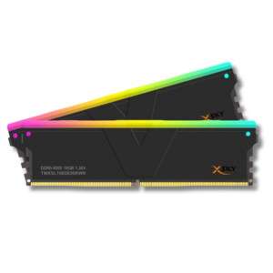 V-color Manta XSky RGB DDR5 32GB (2x16GB) 6000 CL30 RAM Memory in black.
