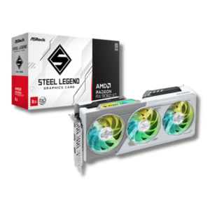 ASRock Radeon RX 9060 XT Steel Legend 8GB GDDR6 OC Graphics Card