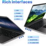 Anna Bella Laptop, 15.6 Inch Intel Celeron N5095 Quad-Core Processor up to 2.9Ghz, 16GB DDR4 512GB SSD Laptops,2.4/5G WiFi, Bluetooth 4.2,Mini HDMI,2xUSB 3.0,Type-C