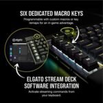 Corsair K100 RGB Mechanical Gaming Keyboard – Cherry MX Speed RGB Silver Keyswitches – PBT Double-Shot Keycaps – Elgato Stream Deck and iCUE Compatible – QWERTY NA Layout – Black