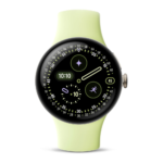 Google Pixel Watch 4 (41mm) – Android Smartwatch with Heart Rate and Sleep Tracking – 30-Hour Battery – Fitness Tracking – Google AI – Champagne Gold Aluminum Case – Lemongrass Active Band – LTE