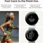 Google Pixel Watch 3 (41mm) 2024 Model – Android Smartwatch, Heart Rate Tracking, Fitbit Advanced Running, Fitness Insights, 24-Hour Battery – Matte Black Aluminum Case – Obsidian Band – LTE