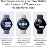 Google Pixel Watch 4 (41mm) – Android Smartwatch with Heart Rate and Sleep Tracking – 30-Hour Battery – Fitness Tracking – Google AI – Champagne Gold Aluminum Case – Lemongrass Active Band – LTE