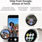 Google Pixel Watch 3 (41mm) 2024 Model – Android Smartwatch, Heart Rate Tracking, Fitbit Advanced Running, Fitness Insights, 24-Hour Battery – Matte Black Aluminum Case – Obsidian Band – LTE