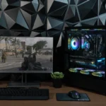 ViprTech Overlord 3.0 Liquid-Cooled Wood PC – AMD Ryzen 7 7700 (5.3Ghz Turbo), RTX 5070 Ti 16GB, 32GB DDR5 6400, 2TB NVMe SSD, Gold PSU, VR-Ready, Gaming Computer Black