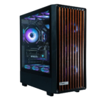 ViprTech Overlord 3.0 Liquid-Cooled Wood PC – AMD Ryzen 7 7700 (5.3Ghz Turbo), RTX 5070 Ti 16GB, 32GB DDR5 6400, 2TB NVMe SSD, Gold PSU, VR-Ready, Gaming Computer Black