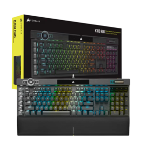 Corsair K100 RGB Mechanical Gaming Keyboard - Cherry MX Speed RGB Silver Keyswitches - PBT Double-Shot Keycaps - Black [Wassiljo] - Amman, Jordan