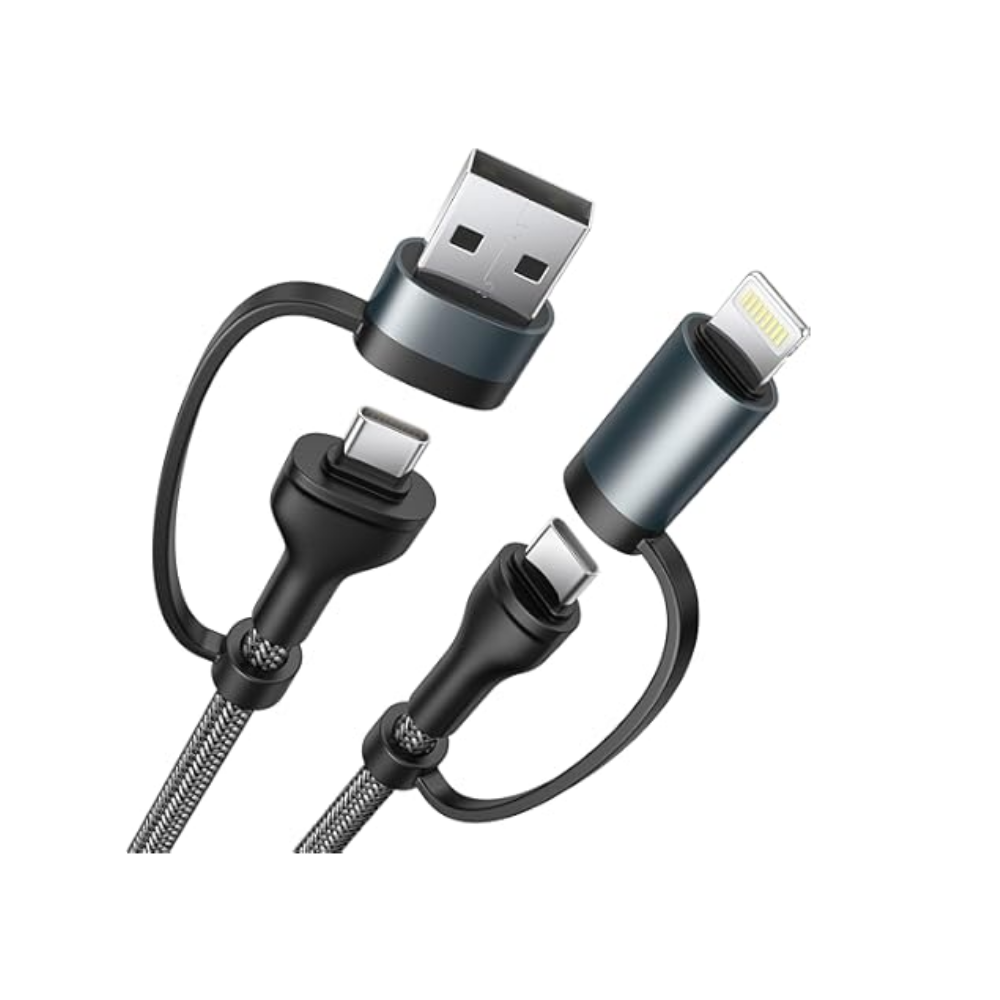 4 IN 1 100W Fasting Charging USB & Type C To USB C / Lightning Cable