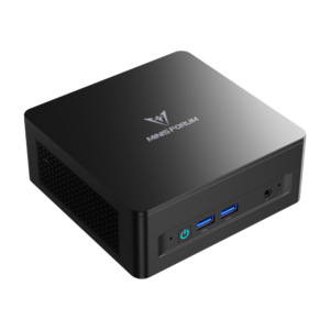 MINISFORUM UM760 Slim Mini PC, AMD Ryzen 5 7640HS Processor Mini Computer(6C/12T, Up to 5.0GHz), 32GB DDR5 RAM & 1TB PCIe 4.0 SSD, Support 8K@60Hz HDMI 2.1/USB4 Output, WIFI6E/BT5.3/Auto Power On