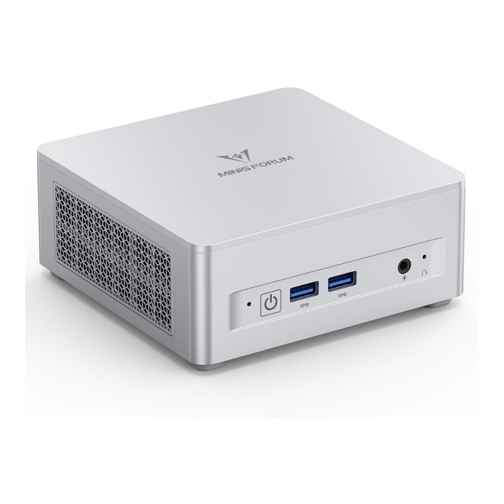 MINISFORUM UM870 Slim Mini PC Barebone AMD Ryzen 7 8745H Mini Computer(8C/16T, Up to 5.0GHz), Support DDR5 RAM,M.2 2280 SSD,8K@60Hz HDMI 2.1/USB4 Output, WIFI6E/BT5.3/Auto Power On(No DDR&SSD&OS)