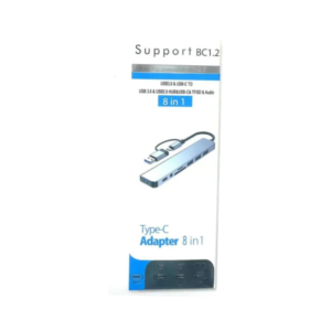 Support BC 1.2 8 in 1 Oirt YSB C Exoander USB 3 Hub Type C Splitter Type C Dock Multiport Adapter USB Expander For Xiaomi phone Tablet