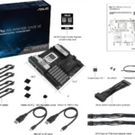 ASUS Pro WS WRX90E-SAGE SE EEB Workstation motherboard, AMD Ryzen™ Threadripper™ PRO 7000 WX-Series Processors, ECC R-DIMM DDR5, 32 power-stage,7xPCIe 5.0 x 16, PCIe 5.0 M.2, 10 Gb and 2.5 Gb LAN