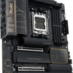 ASUS ProArt X870E-CREATOR WIFI AMD AM5 X870E ATX Motherboard PCIe 5.0 x16 slots with full support for next-gen GPUs, 16+2+2 power stages, DDR5, dual USB4, 10 Gb & 2.5 Gb LAN, WiFi 7, four M.2 slots