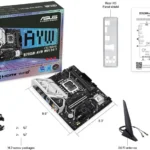 ASUS B760M-AYW WIFI D4 II Intel B760 (LGA 1700) microATX mATX motherboard, PCIe 5.0 x16 Support, two M.2 slots, DDR4, Realtek 2.5Gb Ethernet, Wi-Fi 6, HDMI, SATA 6 Gbps, front USB 5Gbps, Aura Sync