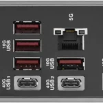 ASUS ROG Crosshair X870E Dark Hero ATX motherboard, 20+2+2 power stages, DDR5 slots, PCIe 5.0, five M.2 slots, 3D VC M.2 heatsink, USB4, AI Cache Boost, PCIe Slot Q-Release, AIO Q-Connector