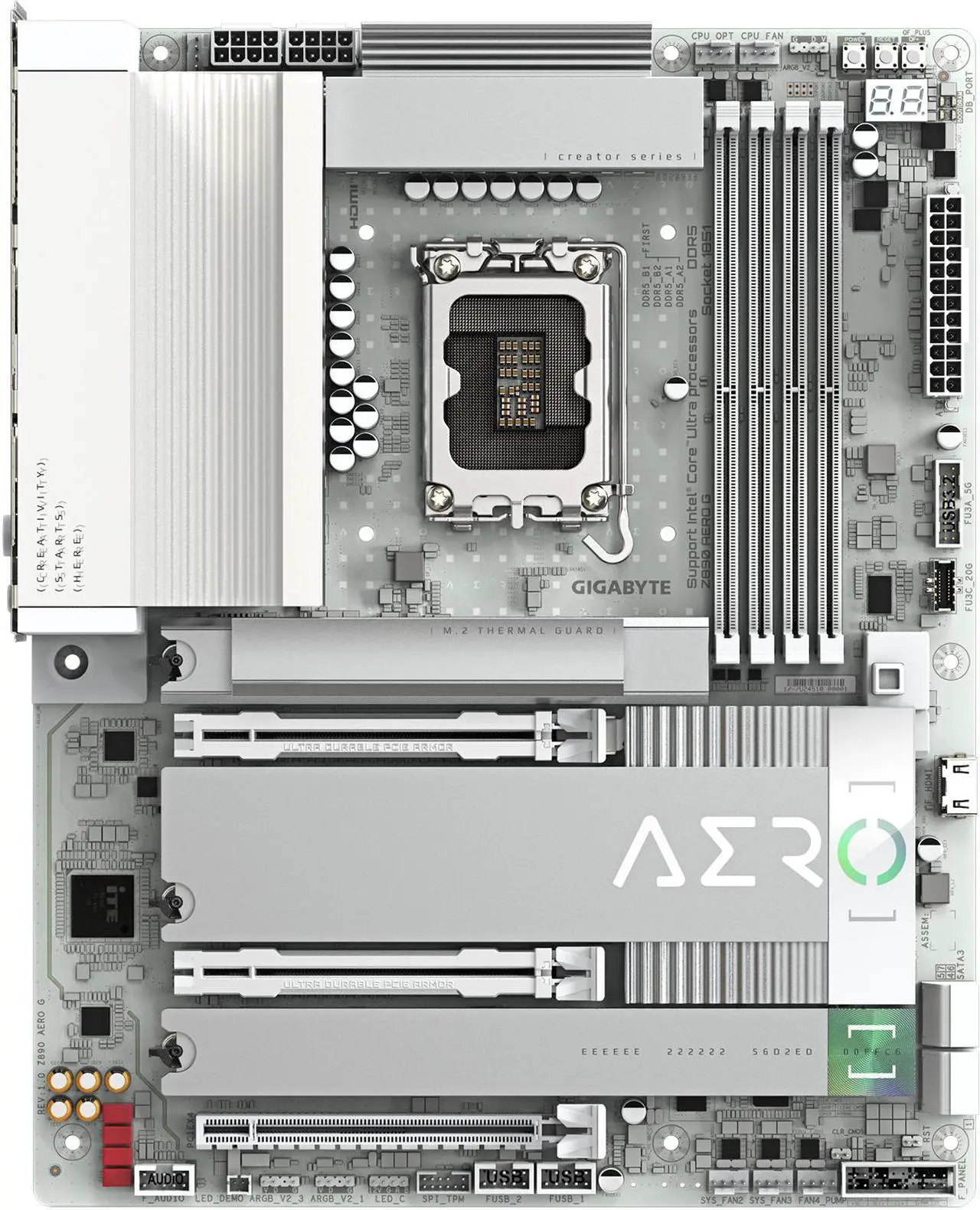 GIGABYTE Z890 AERO G Ultra Core (Series 2) LGA 1851, ATX, DDR5 - WIFI7- Motherboard - Image 4