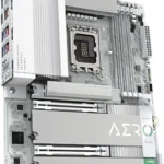 GIGABYTE Z890 AERO G Ultra Core (Series 2) LGA 1851, ATX, DDR5, 5xM.2, PCIe 5.0, Thunderbolt 4, WIFI7, Dual 2.5Gbe LAN, EZ-Latch Motherboard