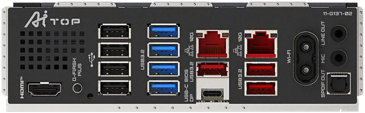 GIGABYTE B850 AI TOP AMD AM5 LGA 1718 Motherboard, ATX, DDR5, 3x M.2, PCIe 5.0, USB-C, WIFI7, 10GbE LAN, EZ-Latch