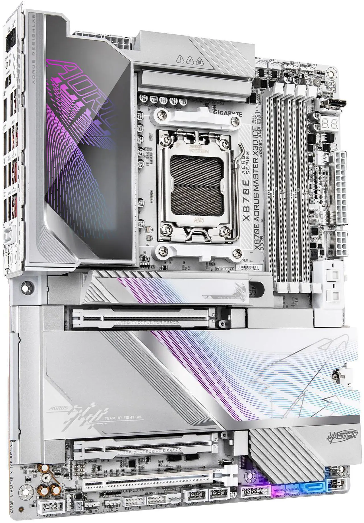 GIGABYTE X870E AORUS MASTER X3D ICE AM5 AMD X870E ATX Motherboard - Image 2