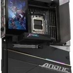 GIGABYTE X870E AORUS XTREME X3D AI TOP AMD AM5 LGA 1718, E-ATX, Supports AMD Ryzen 9000/8000/7000 Series Processors, DDR5, 24+2+2 Total Power Phase, 5x M.2, PCIe 5.0, USB4 Type-C, WIFI7, Dual 10GbE, PCIe EZ-Latch+ Duo