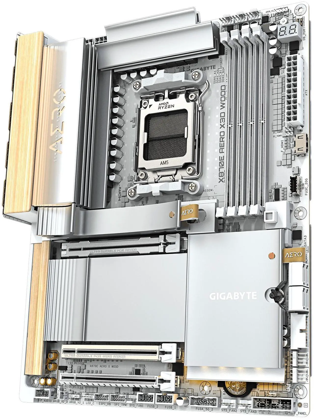 GIGABYTE X870E AERO X3D WOOD Motherboard - Image 2